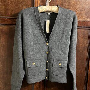 J CREW CROPPED SWEATER CARDIGAN SIZE M NWT